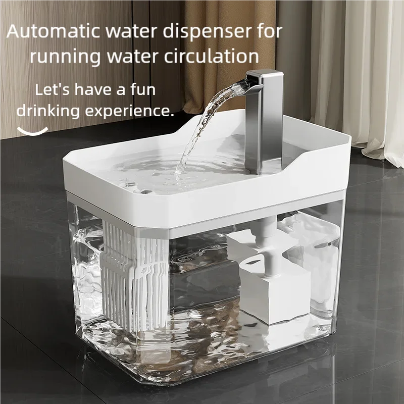 Automatic 1.5L Pet Water Fountain Filter Mute Cat Bowl Dispenser for Dog and Feeding Supplies Ultra 1005010326164730
