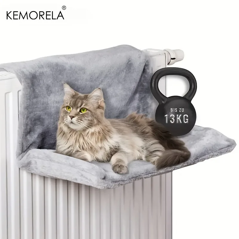 Cat Radiator Bed Hanging Cradle Hammock Small Pet Animal with Metal Frame Luxury Warm Fleece Basket 1005010328903464