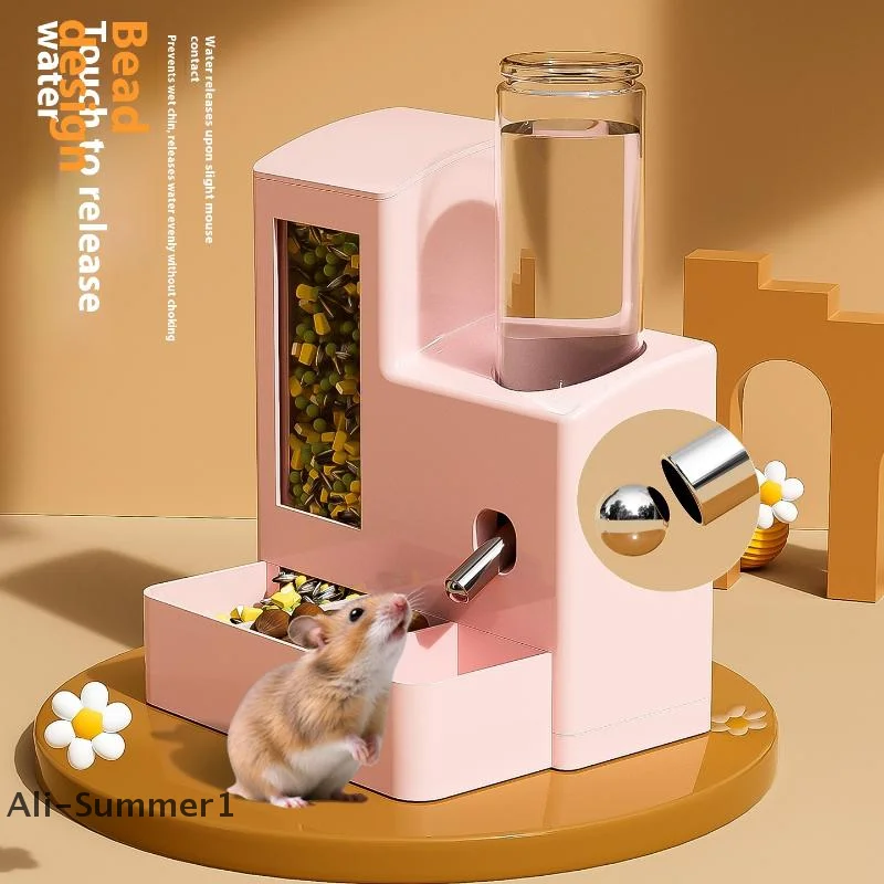 Automatic Hamster Automatic Feeder Water Dispenser Multi-Functional Small Pets Drinking And (2 In-1) 1005010329477973