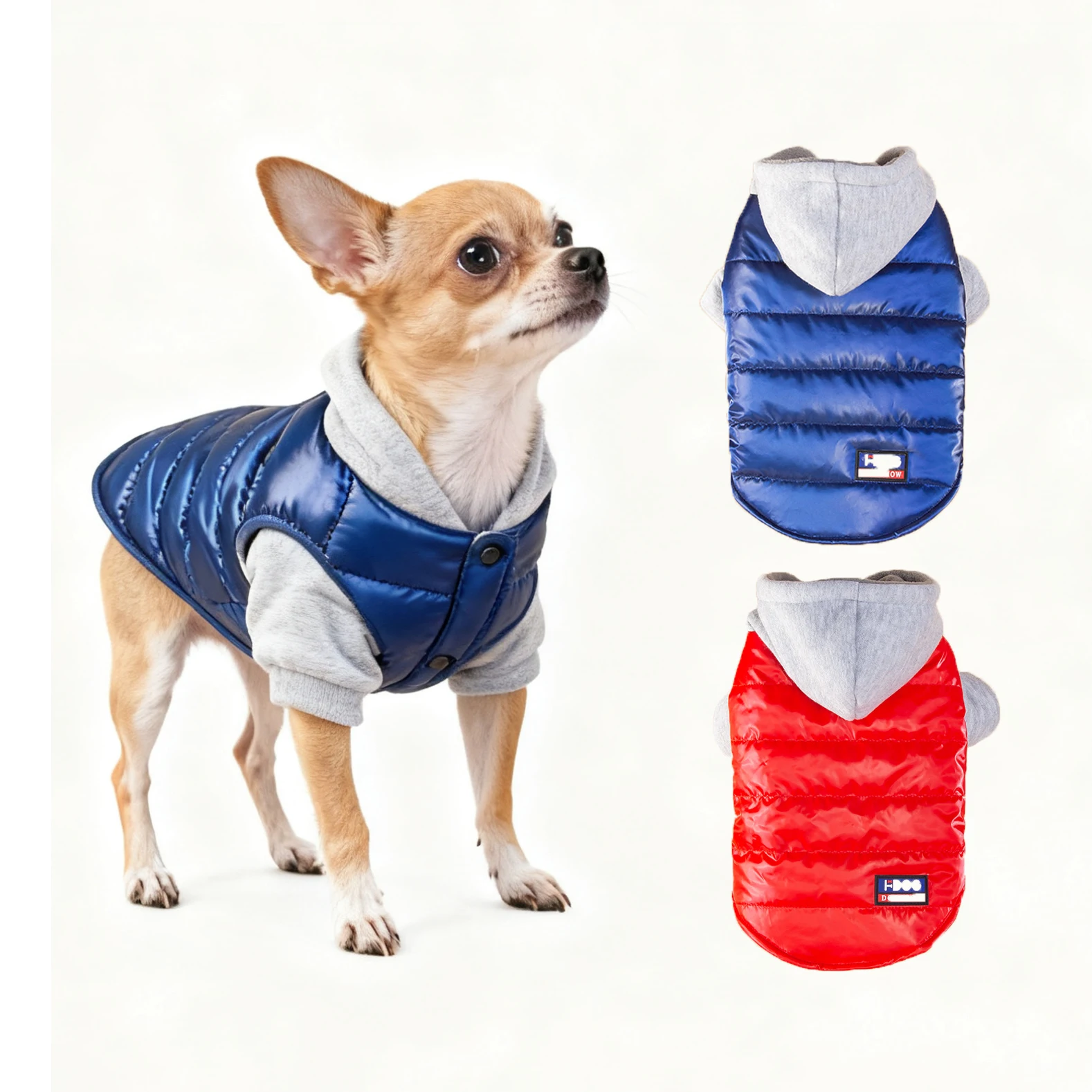 Waterproof Dog Jacket Warm Fleece Lined Winter Coat Hooded Cold Weather Clothes for Small Medium 1005010342989971