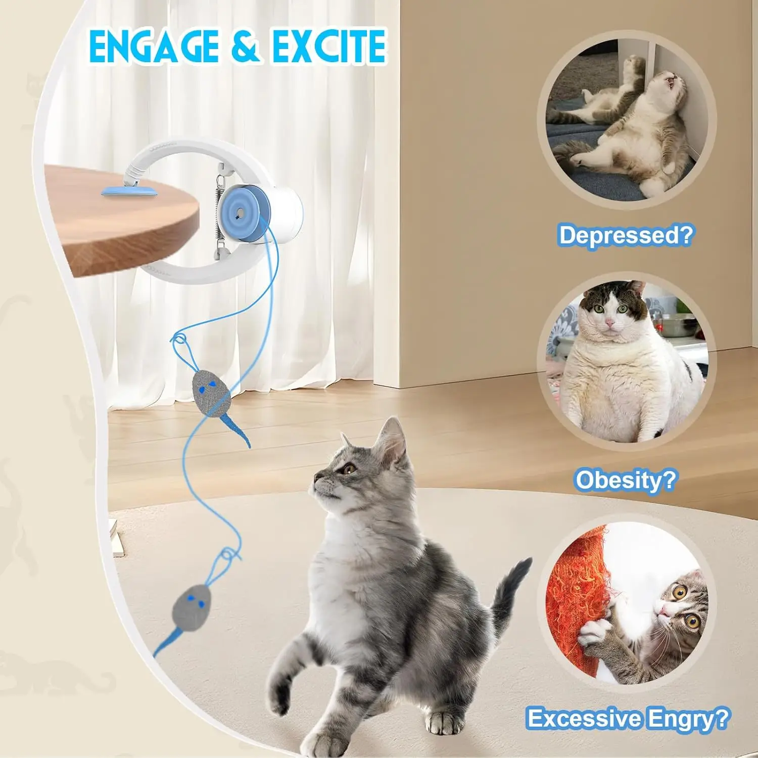 Cat Toys Swing Sticky Disc Elastic Hanging Door Teasing Rope Long Toy Accessories Pet Kitten 1005010351663598
