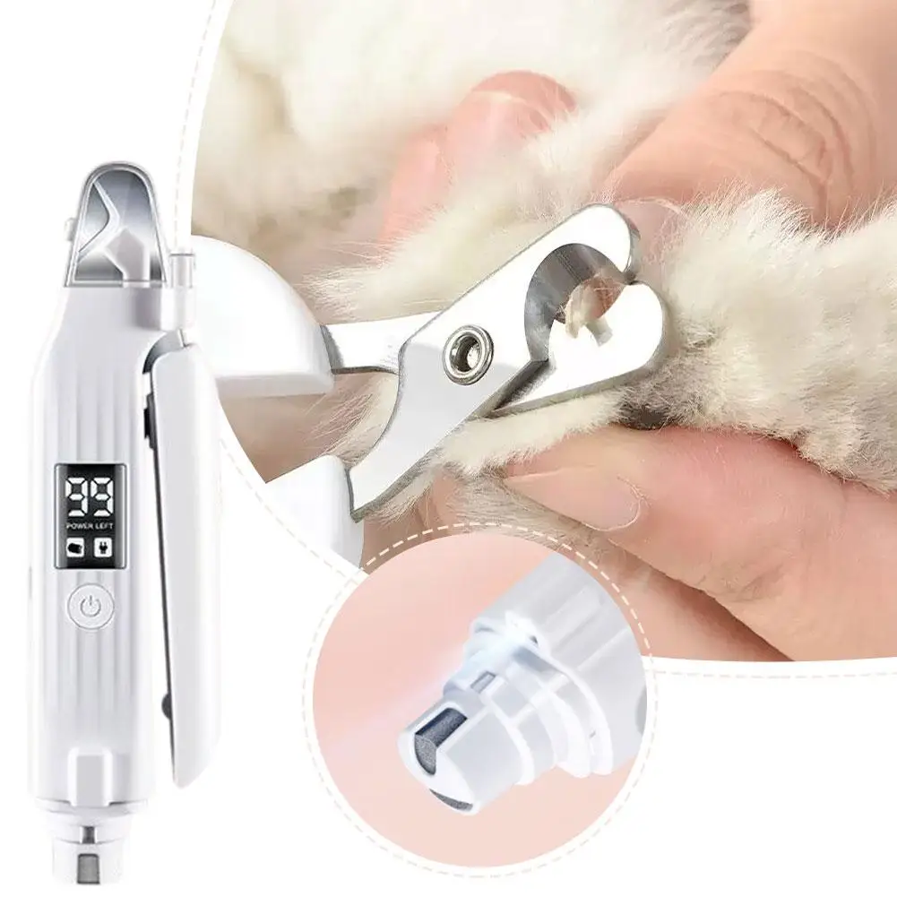 Electric 2-In-1 Pet Nail Clipper Cat Dog Electric Nail Polisher Animal Multifunctional 1005010357051350