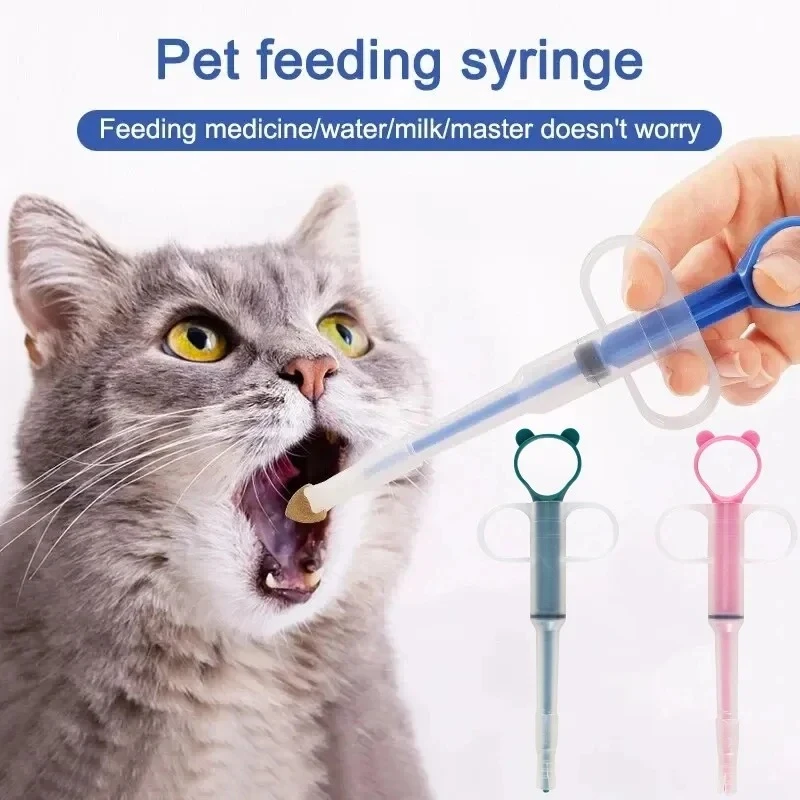 Pet Medicine Feeder Dispenser Cat Tablet Syringe Feeder Soft Tip Multi-Purpose Feeder Cat Pill 1005010376901851
