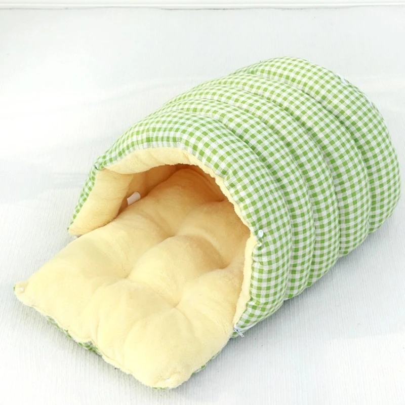 Foldable Pet Sleeping Bed for Cats and Dogs Thickened Semi-Enclosed Soft Indoor Design Warm 1005010391991828