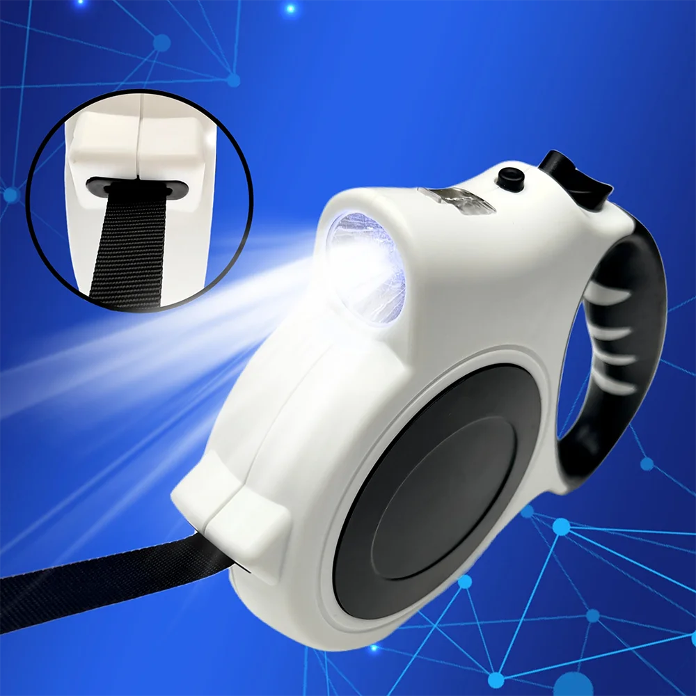 Illuminated Retractable Dog Leash -16ft, Adjustable, Ldeal for Medium and Large Dogs (1pc) 1005010429410216