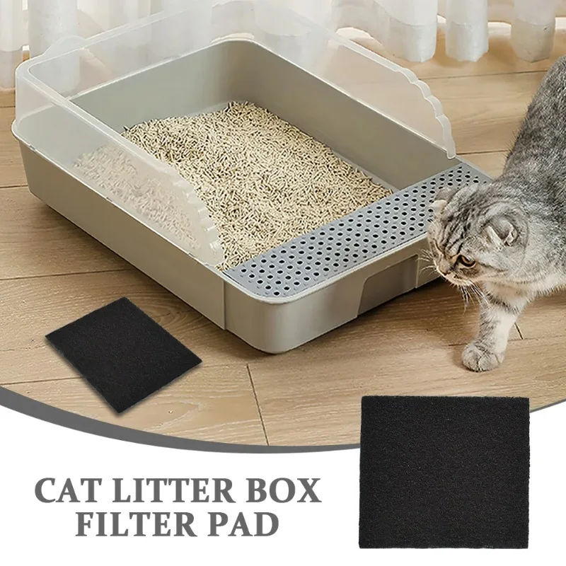 Cat Litter Box Filter Cotton Deodorant Replaceable Deodorizer Activated Carbon Filters (12Pcs) 1005010433992571