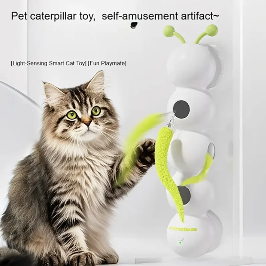 Caterpillar Pet Cat, Caterpillar Toy, Electric Self-Entertainment and Boredom Relief Device 1005010438054114