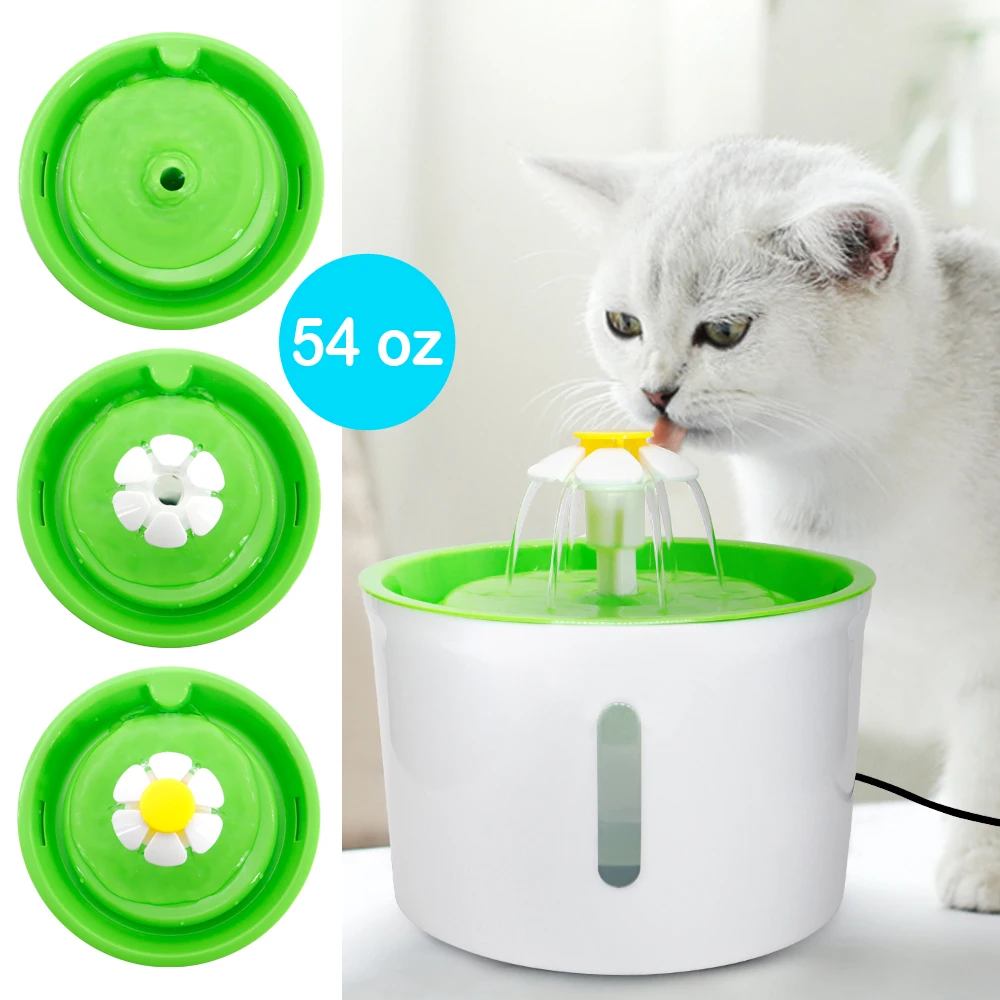 Automatic Cat Dog Water Fountain Electric Pet Drinking Feeder Bowl USB Mute Dog Cat Water (1.6L) 1005010440905730