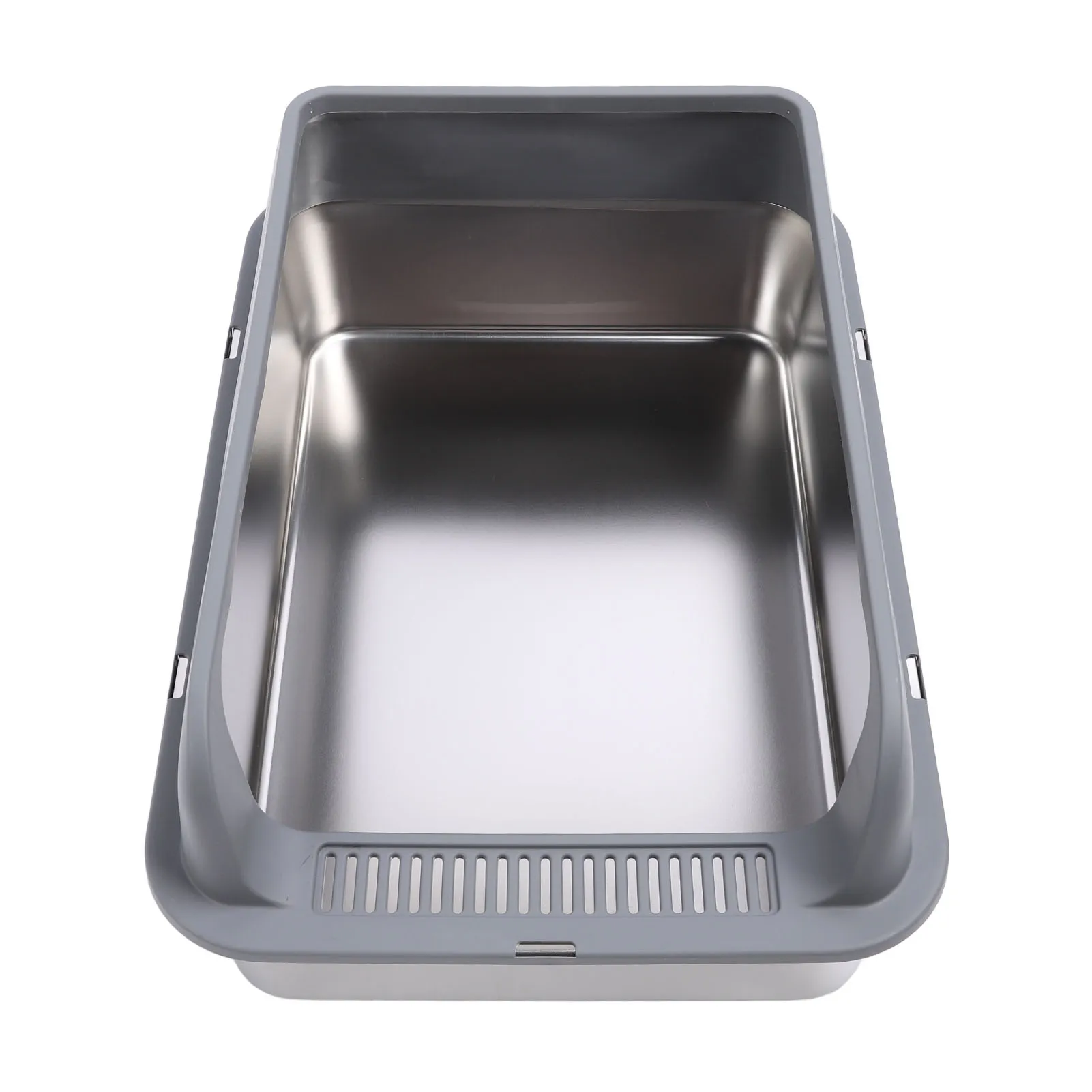 Stainless Steel Cat Litter Box High Sided Enclosed Top Entry Pet Supplies 1005010441133903