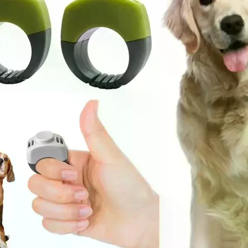 New Ring Clicker Pet Mini Finger Clickers Training Equipment Obedience Rattle Trainer Supplies 1005010448568754