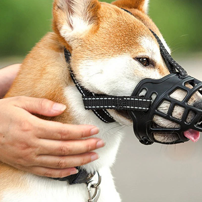 Pet Dog Soft Silicone Muzzle Anti-Biting Chewing Mask Breathable Basket Dog Muzzle Durable Strong 1005010454963576