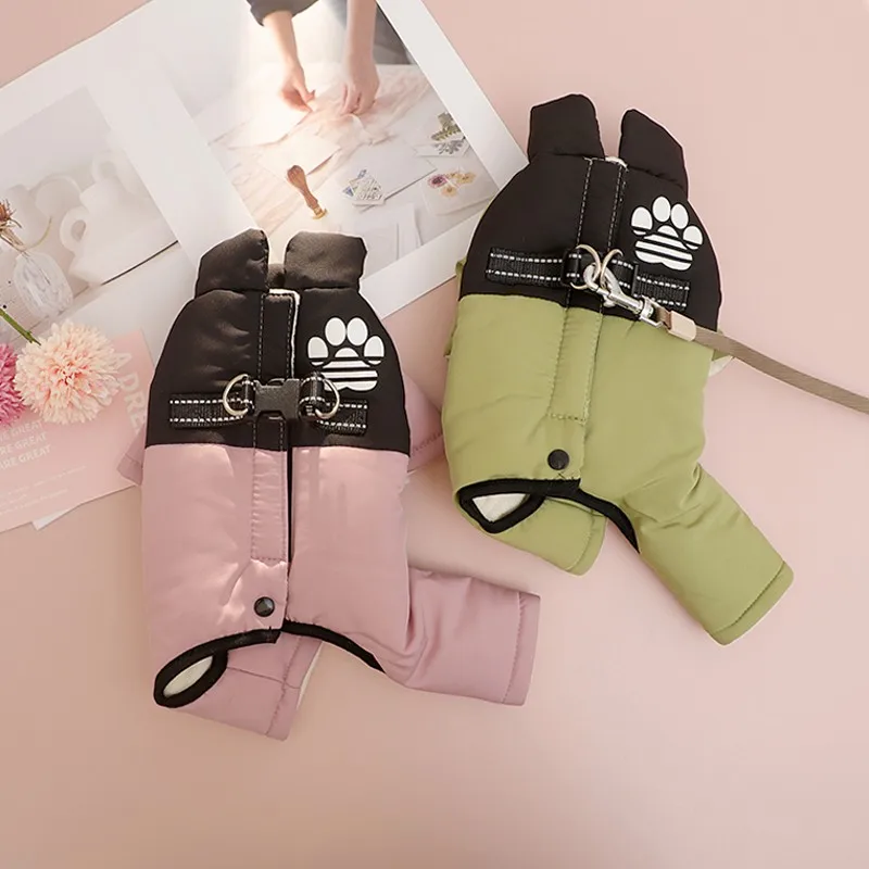 Dog Jacket Waterproof Winter Four Legs Coats for Dogs Pet Jumpsuit Outdoor Warmer Fashion Clothes 1005010470564521