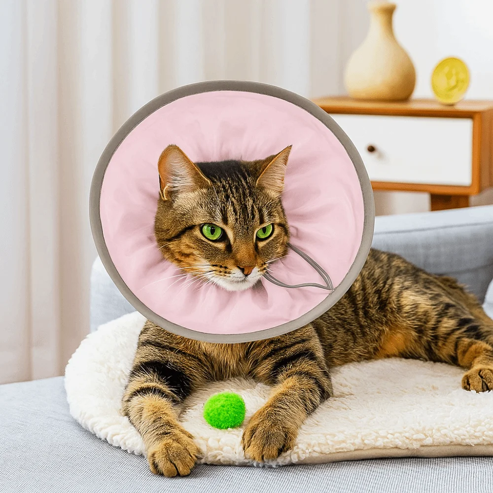 Anti-Licking Pet Elizabethan Collar Waterproof Adjustable Cat Protective Collar Anti Biting Soft 1005010474319460