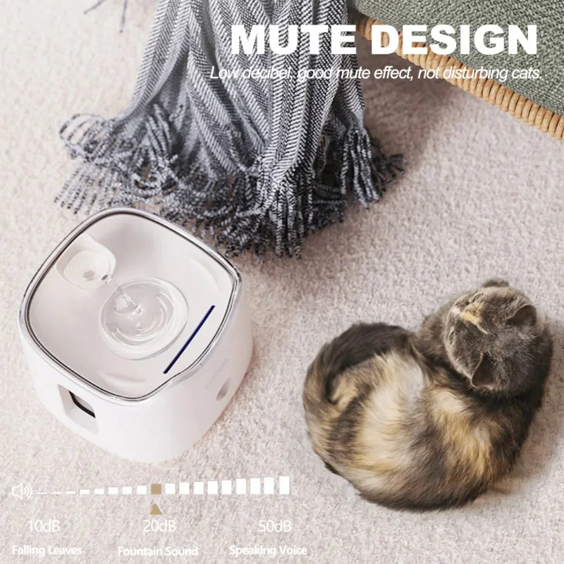 Automatic Cat Water Fountain 1.5L Pet Water Drinker Mute Water Dispenser Dog Watering for Dog Puppy 1005010475958011