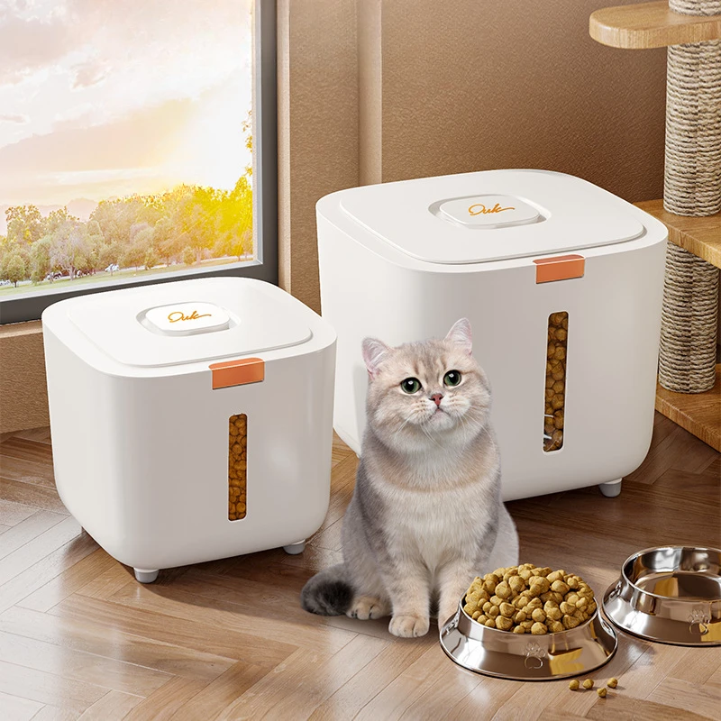 Large Dog Food Storage Bucket Pet Food Seal Moisture-Proof Cat Dry Bucket 1005010477071301