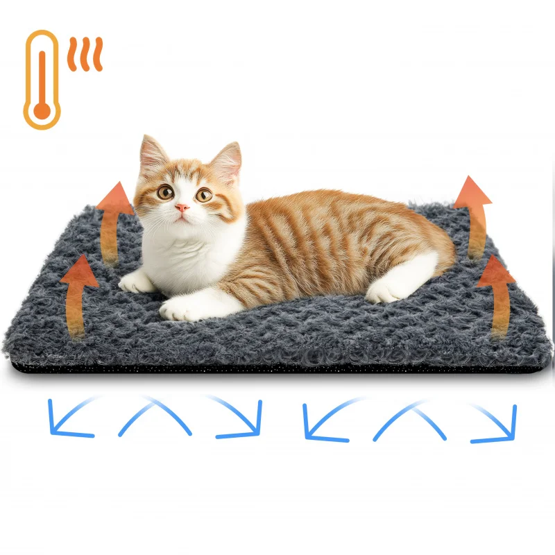 Self-Heating Pet Pads Blanket Puppy Pad Warm Cushion Mat for Cats Dogs Washable Pets with Thermal 1005010495537333