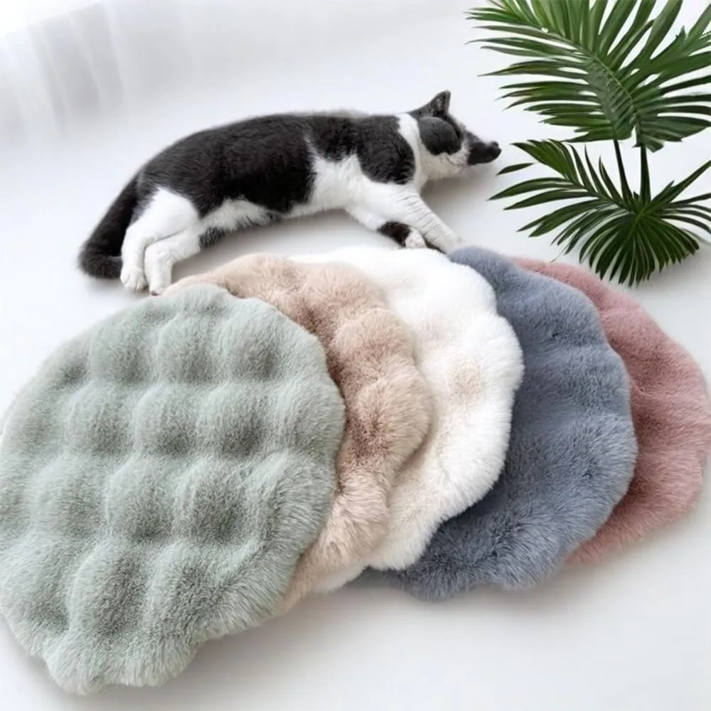 New Round Cat Mat Non-Slip Bottom Insulation Feature Pet Cushion Pad Washable Pet Blanket Dog Bed 1005010502082814
