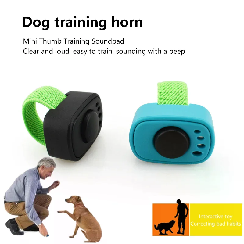 Interactive Sound Clicker Trainer for Thumb Training No Battery for Dogs Cats Positive 1005010504039359