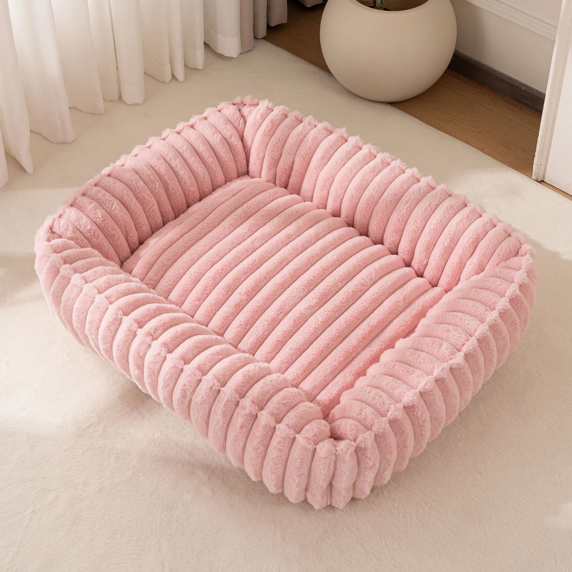 Rectangle Plush Dog Bed Winter Warm Mat Small Medium Big Pet Cat Kennel Puppy Sofacama Cat 1005010523419932