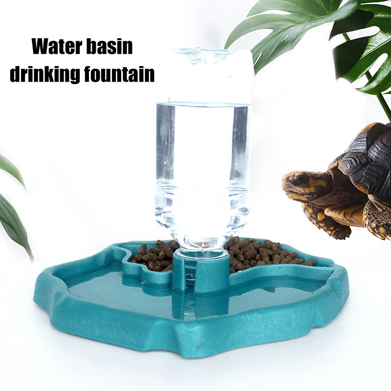 Reptile Feeder Automatic Refill Waterer Turtle Food Dish Small Pet Bowl for Reptiles and Amphibians 1005010525287910