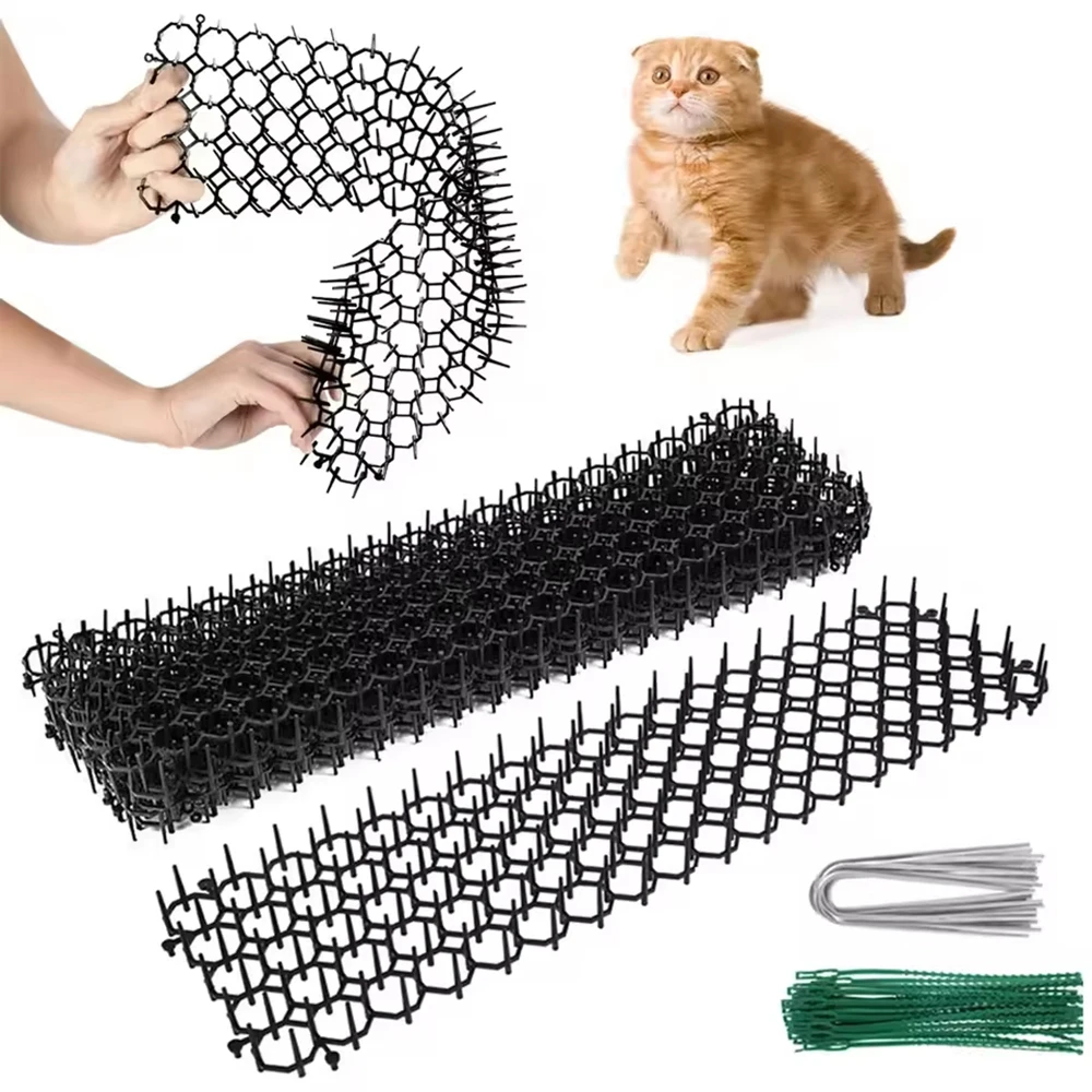 Pet Garden Prickle Strip Dig Stop Cat Repellent Deterrent Mat Anti-Cat Strips Keep Away Digging 1005010529158798