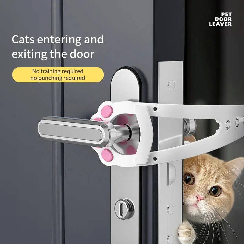 Cat Door Holder Latch Adjustable Dog Stopper Elastic Gate Lock Flex Strap Keep Out From Entering 1005010530587976