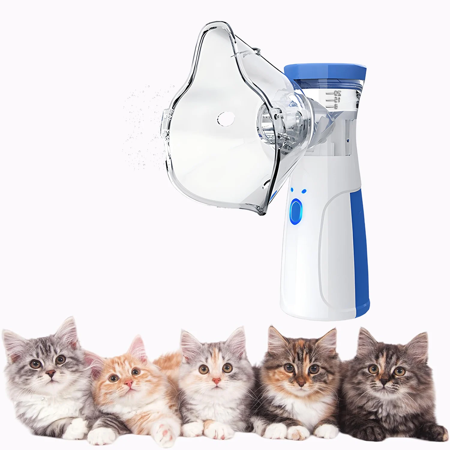 Pet Asthma Inhaler Nebulizer for Respiratory Relief Easy-To-Use Veterinary Animals Device Promotes 1005010533053181