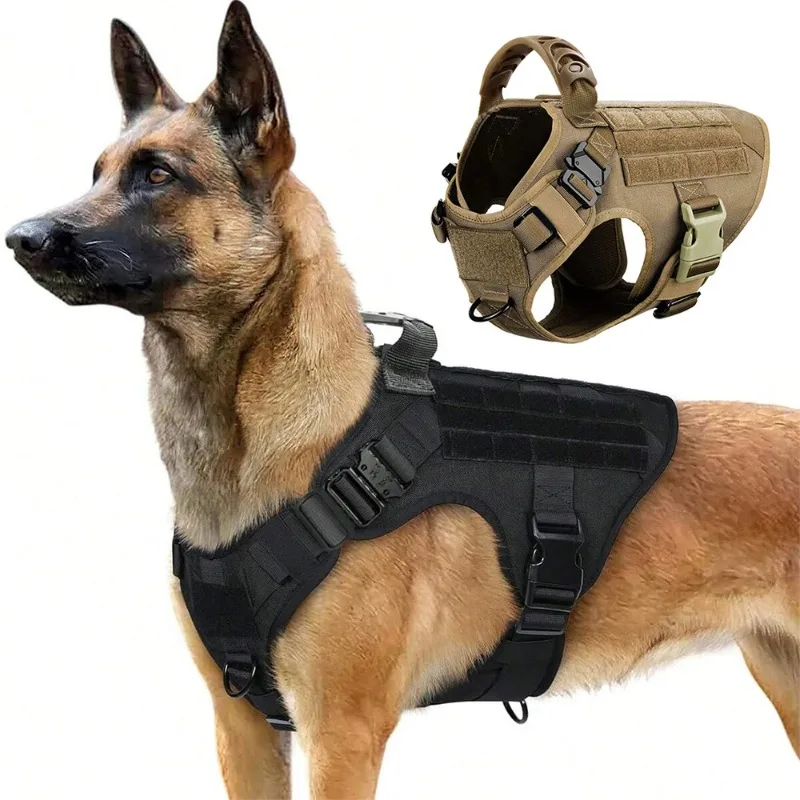 Large Dog Harness Pet German Shepherd Training Vest Tactical Medium Harnesses Hunting for Dogs 1005010535866642