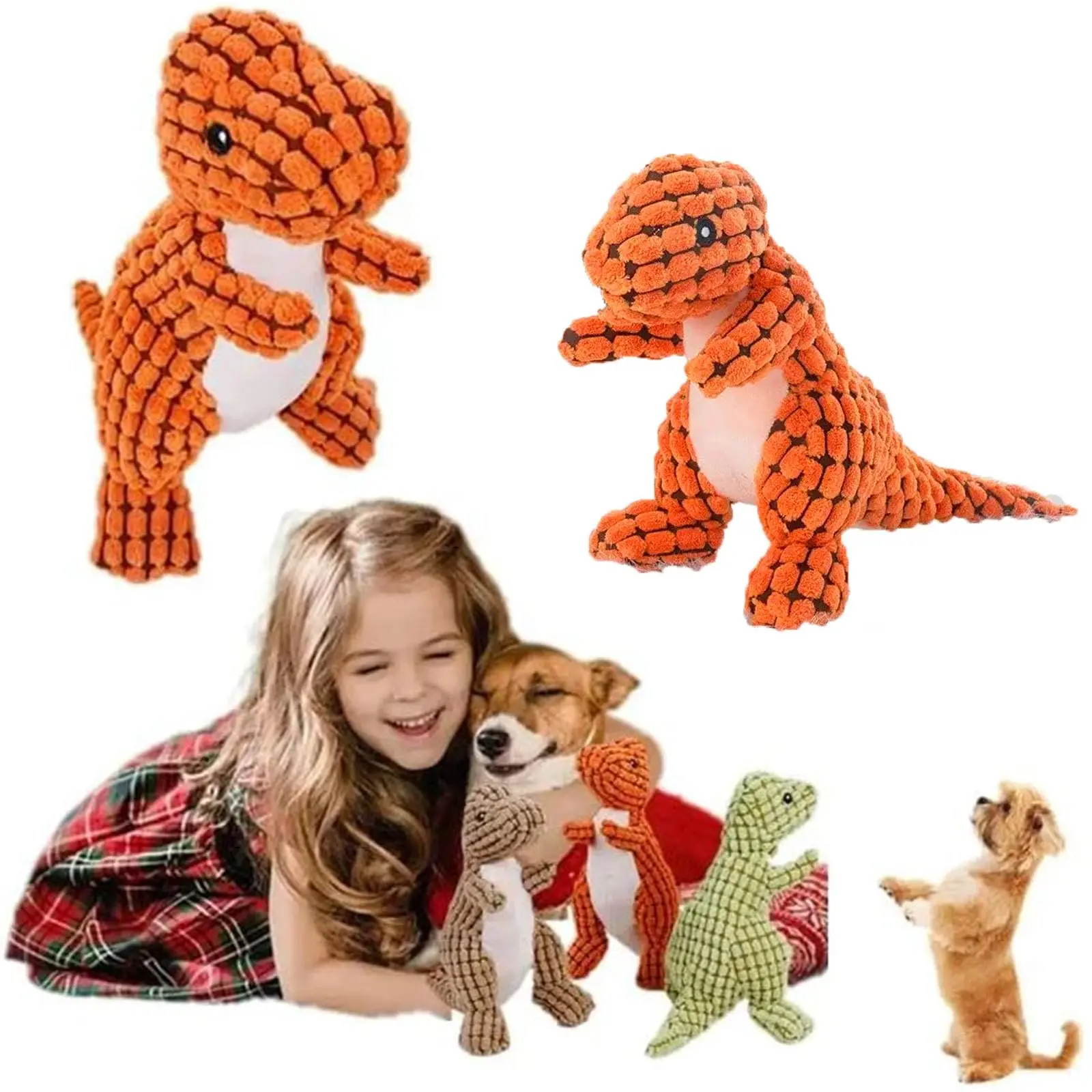 Squeaky Dog Toys Plush Dog Toy Stuffed Durable Dog Chew Toys for Small Middle and Large 1005010537906643