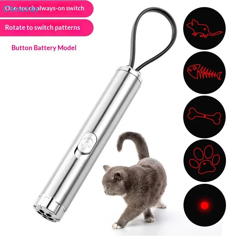 Multi-Pattern Laser Cat Teaser Pen Pet Toy with Infrared Always-On Switch 1005010558206246