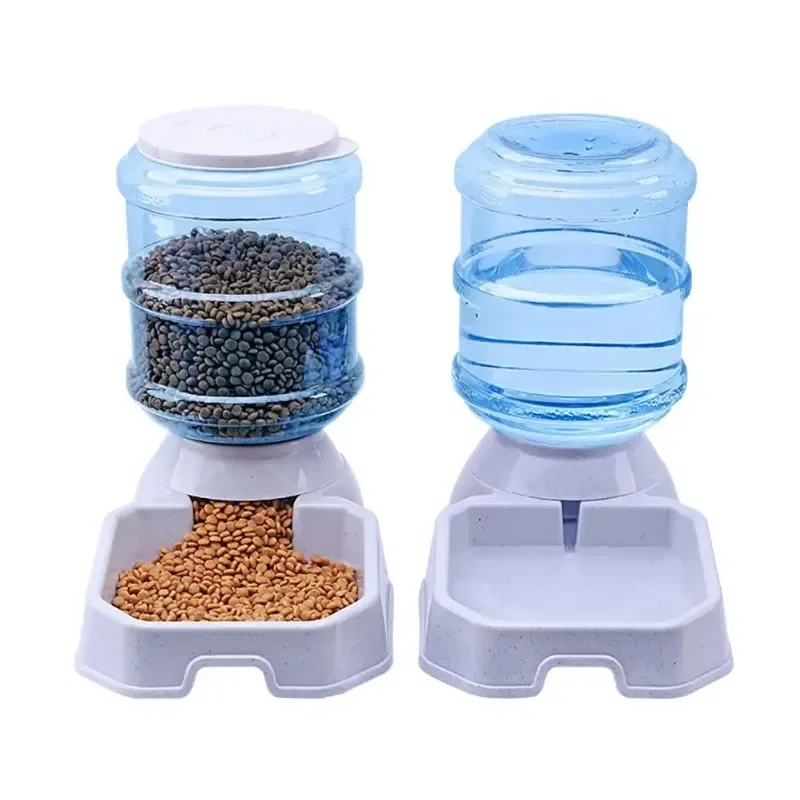PP Material Pet Feeder Pet Water Fountain Drink Bowl Automatic Large Cat Dog Food (3.8L) 1005010558541336