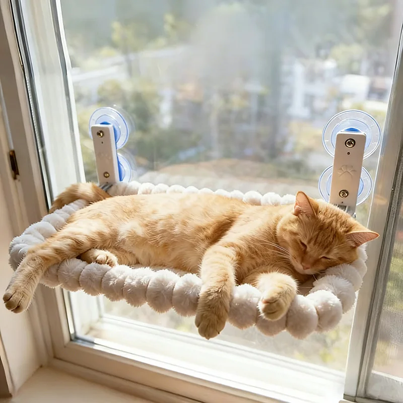 Cat Window Hammock with Strong Suction Cups – Cozy Perch for Indoor Cats 1005010560044400