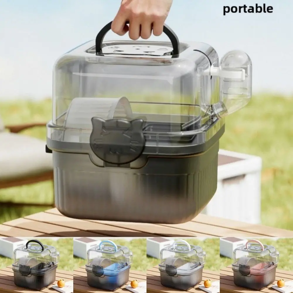 Layer Hamster Travel Cage with Handle Breathable Chinchilla Carrier Bag Large Capacity Water 1005010560142054