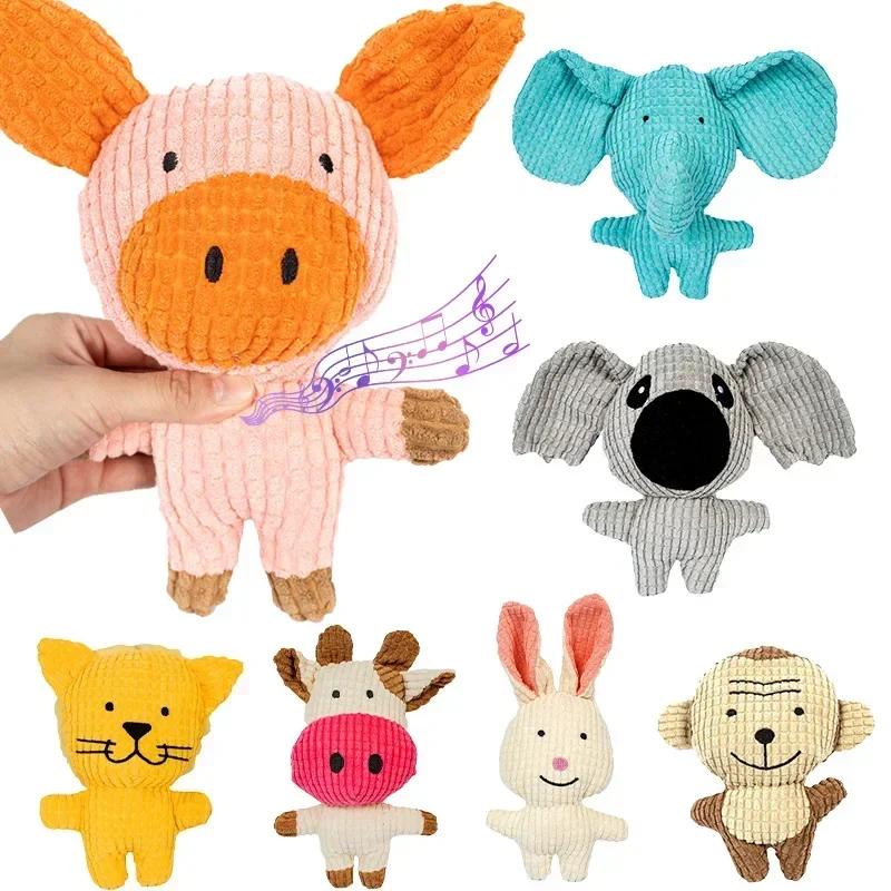 New Dog and Cat Plush Sound Toy for Teething Puppy; Self-Entertainment and Boredom Relief Device 1005010563817446