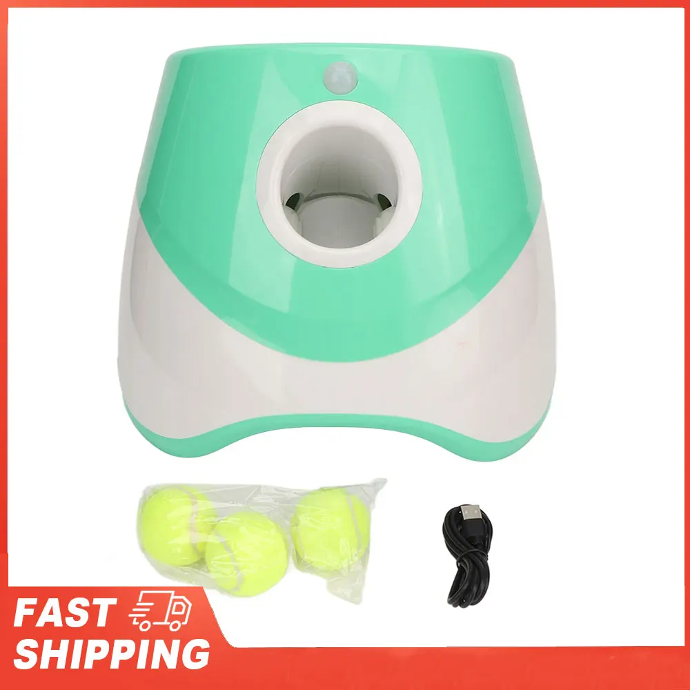 Dog Automatic Ball Launcher Rechargeable Pet Ball Thrower 3 Modes Pet Interactive Toy for Indoor 1005010571856048