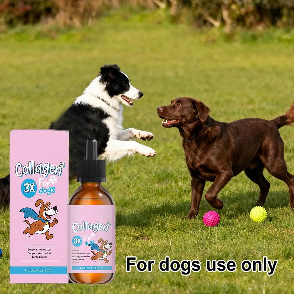 Dog Pet Collagen Based Staple Food Combined with Nutritional Supplement Drops Gentle Formula (60ml) 1005010573675635