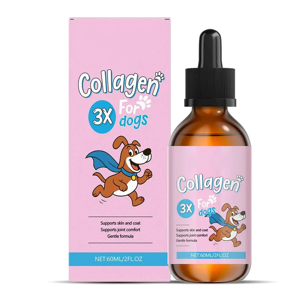 1/3/5-Piece Dog Collagen Drops Gentle Formula for Coat & Skin Care Main Dietary Supplement Cleaning 1005010583677869