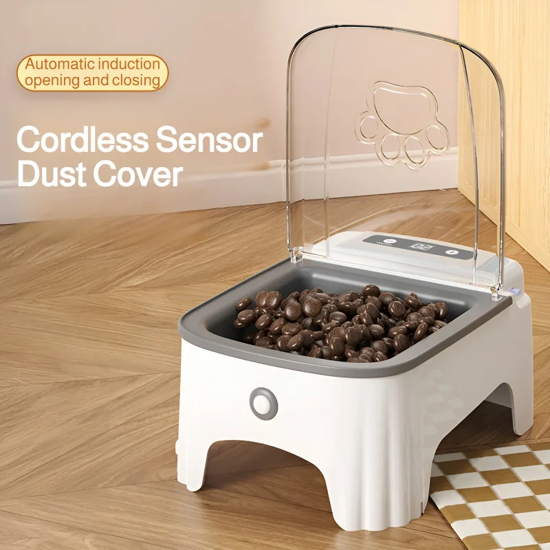 New Smart Control Pet Induction Feeder Ngo Automatic Induction Cover Opening Moisture-Proof 1005010596483143
