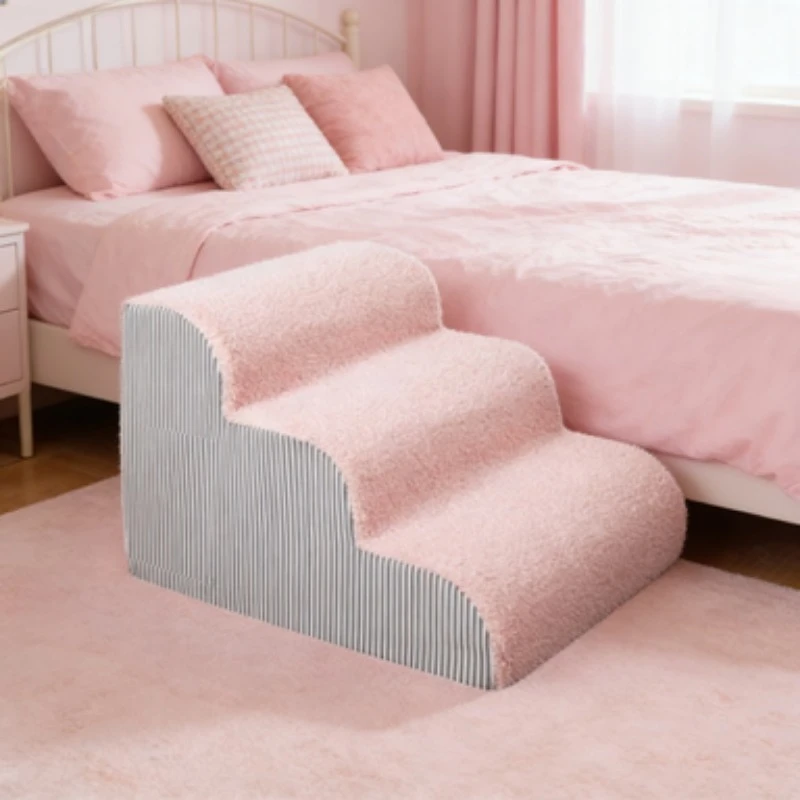 Pet 2/3 Steps High Density Foam Dog Secure Stairs Ramps Non-Slip Pet Steps for Older Dogs Pet 1005010597377237