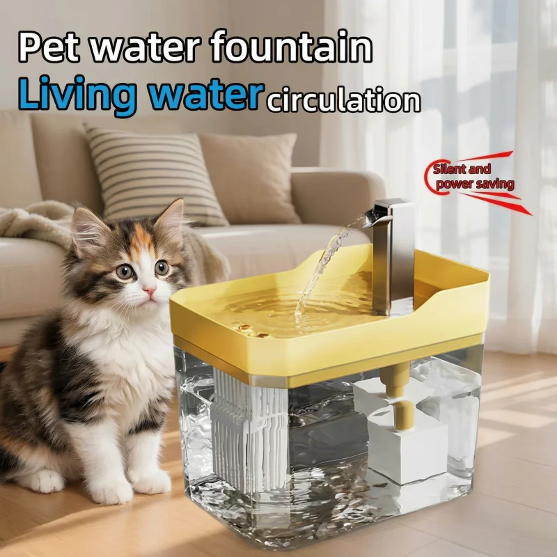New 1.5L Cat Automatic Water Dispenser Drinking Circulating Filters Flowing Intelligent Pet 1005010598095569