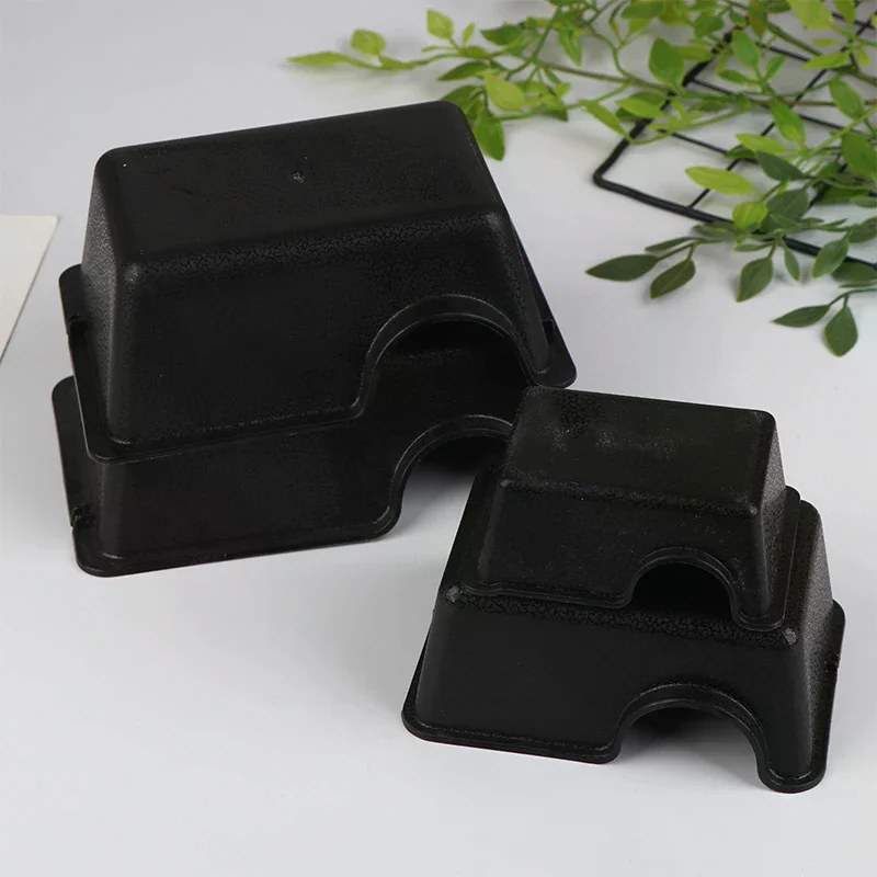 Reptile Hide Box Small Animal Hideaway Enclosure Black Ventilation Hiding Cave for Gecko Snake 1005010598751763