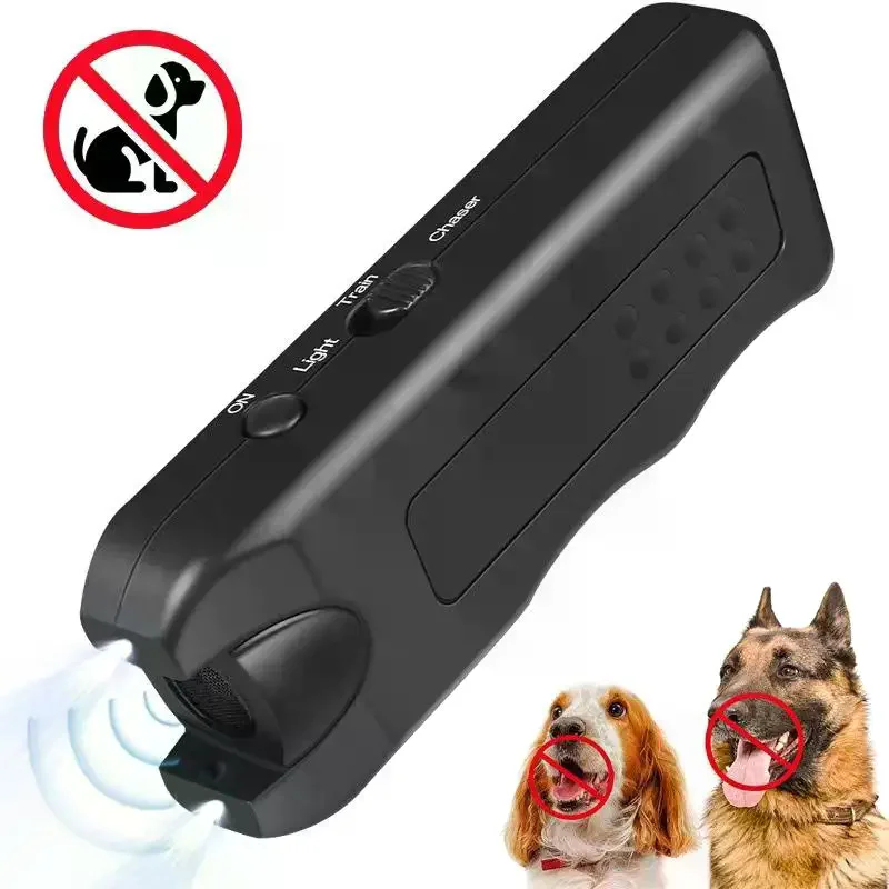 Dog Ultrasonic Repeller Pet Training Device Outdoor Double Headed LED Light Portable Anti-Barking 1005010599265164