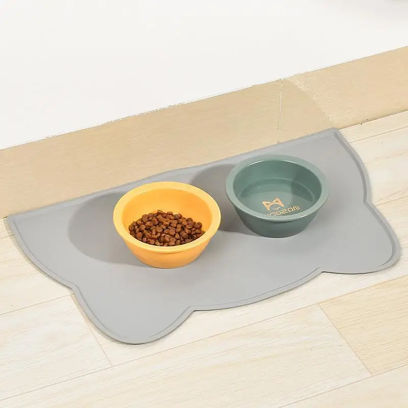 Cat Dog Mat Food Non-Slip Leak Proof Pet Silicone Bowl Pad Feeding Cushion for Cats Dogs 1005010603925683