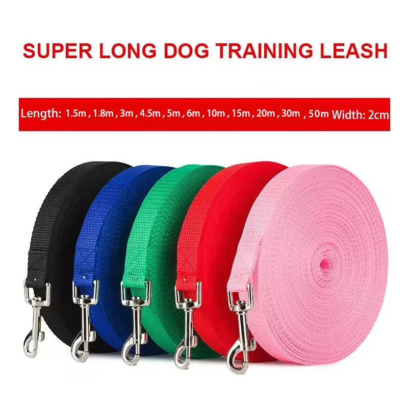 Extra Long Polypropylene Pet Leash Heavy Duty Dog Training Lead Anti Tear Tracking Rope Outdoor 1005010603942574