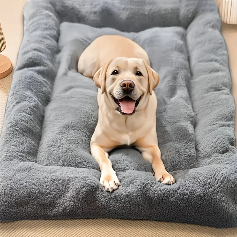 Oversized Plush Dog Cat Bed Sofa Crate Pad Ultra Soft Polyester Pet Mat for All Size Cats Dogs 1005010605989626