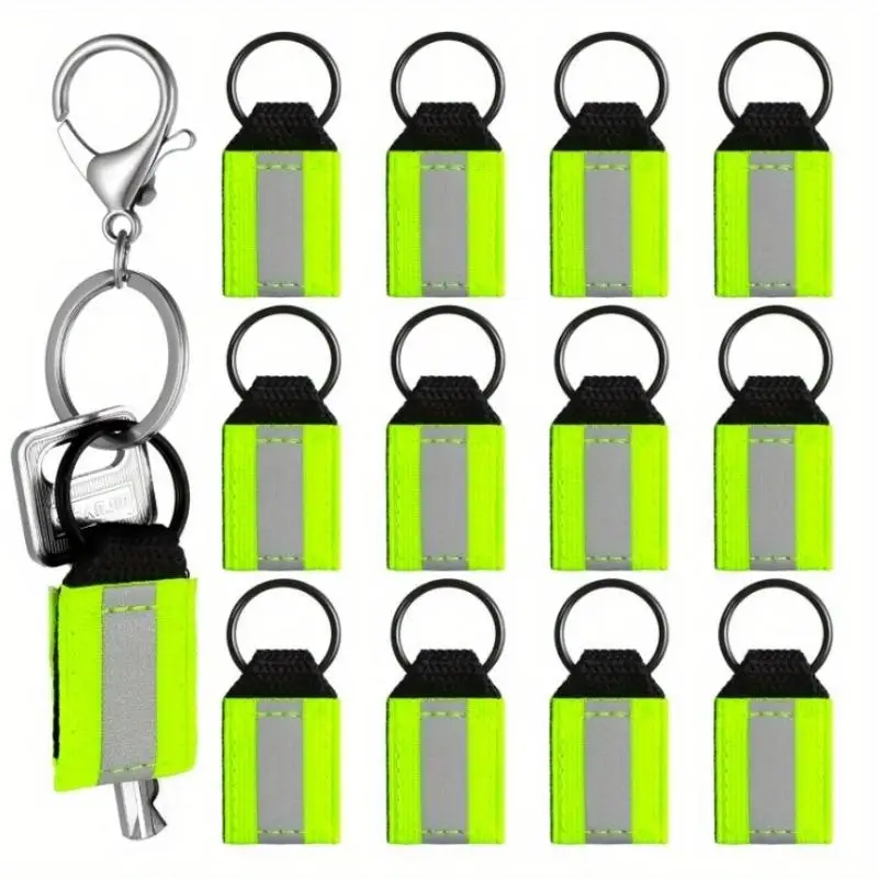 Reflective Keychain Charns Green Reflectors Hangings Keychain Reflector and Dog 1005010607000978
