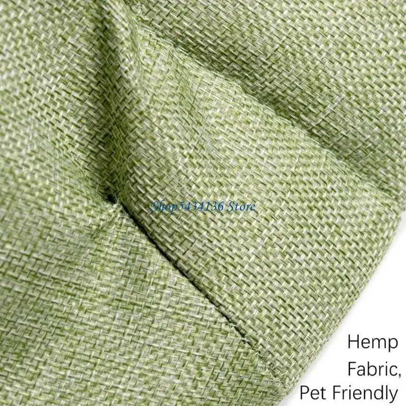 H7ED Comfortable Cave Cats Bed Washable Fabric Indoor Sleep Place with Leaves 1005010615749038