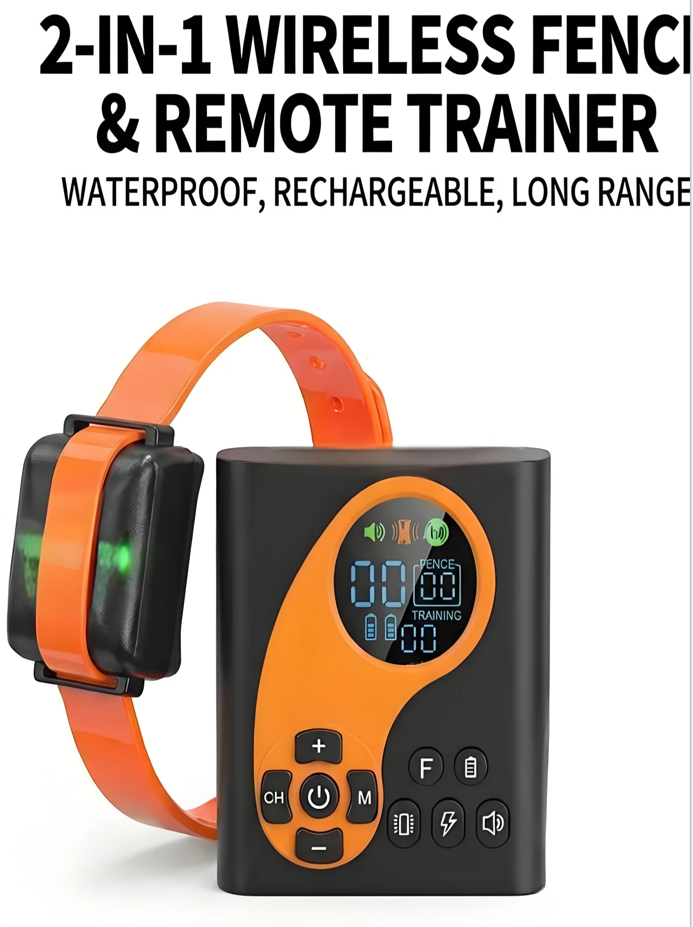 Electric Dog Fence Wireless with Remote Trainer, 2-In-1 Pet Training System 1005010617908777