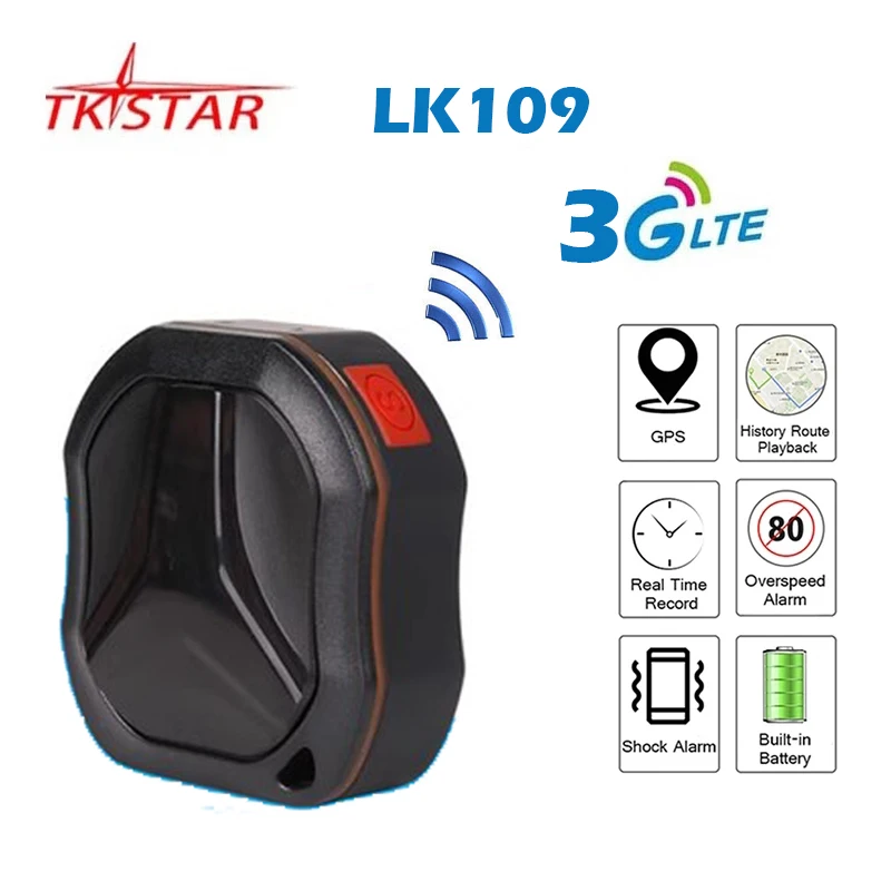 LK109 TKSTAR Waterproof Mini GPS Tracker for Pets/Kids/Car, GSM/GPRS Real-Time Tracking Device (3G) 1005010623953919
