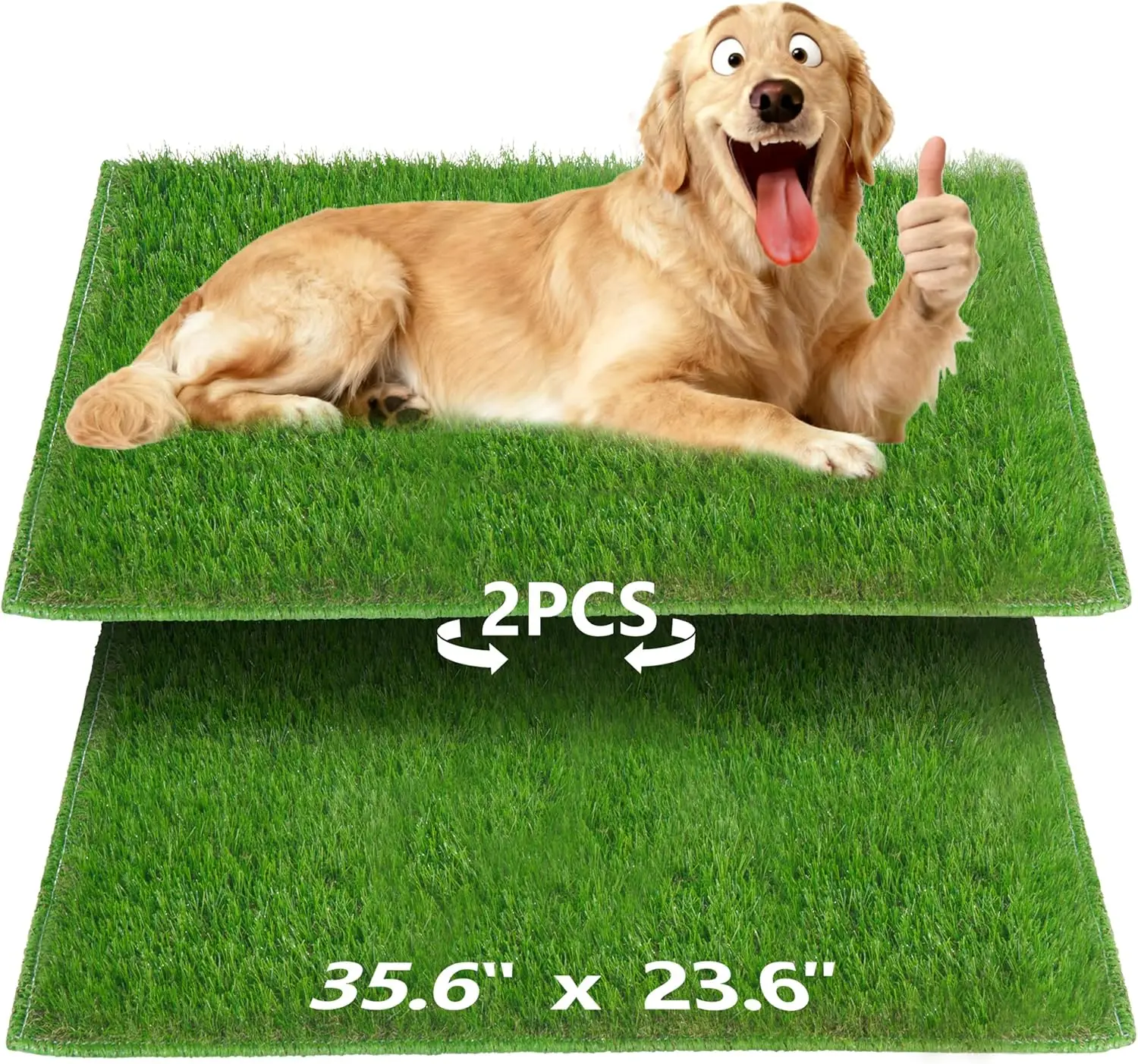 Simulation Lawn Dog Toilet Training Mat Washable Pet Urine Mat Replacement Pad 1005010625287502